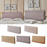 Max Dustproof Stretchy Bedroom Bed Headboard Cover Protector 200cm Light Grey