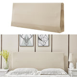 Max Dustproof Stretchy Bedroom Bed Headboard Cover Protector 120cm Camel