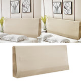 Max Dustproof Stretchy Bedroom Bed Headboard Cover Protector 120cm Camel