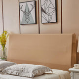 Max Dustproof Stretchy Bedroom Bed Headboard Cover Protector 200cm Camel