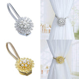 Max 1 Piece Magnetic Bead Curtain Tiebacks Buckle Clip Holdback Silver