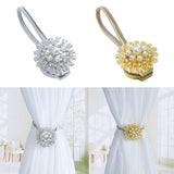 Max 1 Piece Magnetic Bead Curtain Tiebacks Buckle Clip Holdback Silver