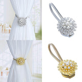 Max 1 Piece Magnetic Bead Curtain Tiebacks Buckle Clip Holdback Silver