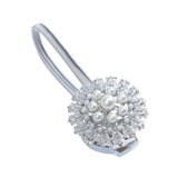 Max 1 Piece Magnetic Bead Curtain Tiebacks Buckle Clip Holdback Silver