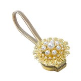 Max 1 Piece Magnetic Bead Curtain Tiebacks Buckle Clip Holdback Golden