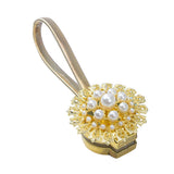 Max 1 Piece Magnetic Bead Curtain Tiebacks Buckle Clip Holdback Golden