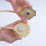 Max 1 Piece Magnetic Bead Curtain Tiebacks Buckle Clip Holdback Golden