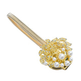 Max Magnetic Crystal Curtain Tiebacks Drapery Holder Buckle Clip Holdback Golden