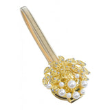 Max Magnetic Crystal Curtain Tiebacks Drapery Holder Buckle Clip Holdback Golden