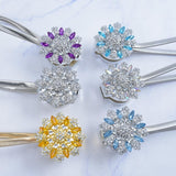 Max Magnetic Crystal Curtain Tiebacks Drapery Buckle Clip Holdback Silver