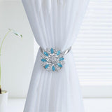 Max Magnetic Crystal Curtain Tiebacks Drapery Buckle Clip Holdback Water Blue