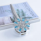 Max Magnetic Crystal Curtain Tiebacks Drapery Buckle Clip Holdback Water Blue