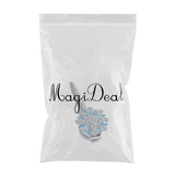 Max Magnetic Crystal Curtain Tiebacks Drapery Buckle Clip Holdback Water Blue