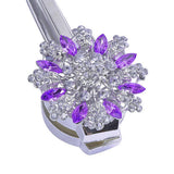 Max Magnetic Crystal Curtain Tiebacks Drapery Buckle Clip Holdback Purple