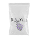 Max Magnetic Crystal Curtain Tiebacks Drapery Buckle Clip Holdback Purple