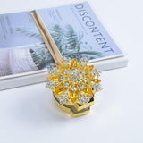 Max Magnetic Crystal Curtain Tiebacks Drapery Buckle Clip Holdback Golden