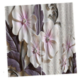 Max 2 Panels Digital Printing Light Reducing Curtain 3D Flower Living Room Decor
