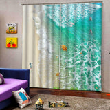 Max 2 Panel/Set 3D Print Curtain Drapes for Living Room Bedroom Beach