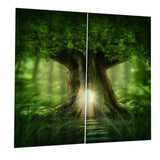 Max 2 Panel/Set 3D Print Curtain Drapes for Living Room Bedroom Big Tree