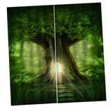 Max 2 Panel/Set 3D Print Curtain Drapes for Living Room Bedroom Big Tree