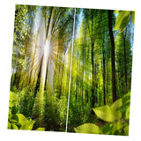 Max 2 Panel/Set 3D Print Curtain Drapes for Living Room Bedroom Sunshine Forest