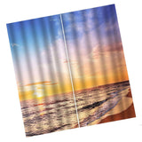 Max 2 Panel/Set 3D Print Curtain Drapes for Living Room Bedroom Sunset Beach
