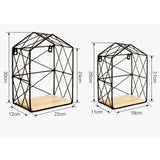 Max Kitchen Coutertop Shelf Wall Mounted Metal Basket Flower Pot L