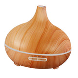 Max 300ml Air Humidifier Essential Oil Aromatherapy Diffuser UK Plug Brown