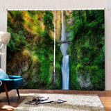 Max Digital Printing 3D Curtain Drapes for Bedroom Living Room Fall