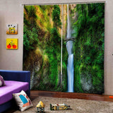 Max Digital Printing 3D Curtain Drapes for Bedroom Living Room Fall