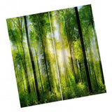 Max Digital Printing 3D Curtain Drapes for Bedroom Living Room Sunshine Forest