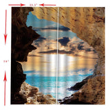 Max 2 Panels Polyester Waterproof 3D Curtain Drapes for Bedroom Decor Style C