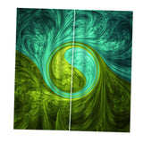 Max 2 Panels Polyester Waterproof 3D Curtain Drapes for Bedroom Decor Style D