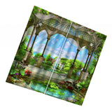 Max Waterproof 3D Curtain Digital Printing Light Reducing Drapes for Bedroom G