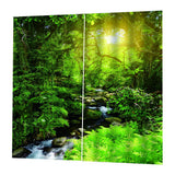 Max Waterproof 3D Curtain Digital Printing Light Reducing Drapes for Bedroom J