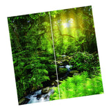 Max Waterproof 3D Curtain Digital Printing Light Reducing Drapes for Bedroom J