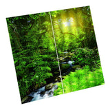 Max Waterproof 3D Curtain Digital Printing Light Reducing Drapes for Bedroom J