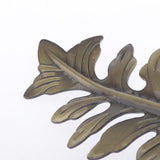 Max 2pcs Curtain Tieback Hooks Leaf-Shaped Drapery Holder Wall Hanger Bronze