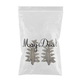 Max 2pcs Curtain Tieback Hooks Leaf-Shaped Drapery Holder Wall Hanger Bronze