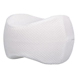 Max Extra Comfort Memory Foam Leg Pillow Side Sleep Knee Pillow A_White Grid