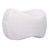 Max Extra Comfort Memory Foam Leg Pillow Side Sleep Knee Pillow A_White Grid