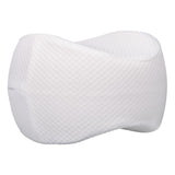 Max Extra Comfort Memory Foam Leg Pillow Side Sleep Knee Pillow A_White Grid