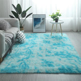 Max Soft Plush Living Room Floor Mat Carpet Bedroom Beside Area Rug  Sky Blue