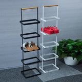 Max 5-Tier Shoe Stand Rack Organizer Entryway Shoe Holder Storage Shelf White