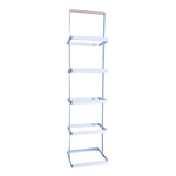Max 5-Tier Shoe Stand Rack Organizer Entryway Shoe Holder Storage Shelf White