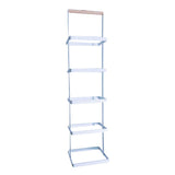 Max 5-Tier Shoe Stand Rack Organizer Entryway Shoe Holder Storage Shelf White