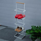 Max 5-Tier Shoe Stand Rack Organizer Entryway Shoe Holder Storage Shelf White