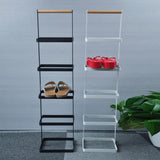 Max 5-Tier Shoe Stand Rack Organizer Entryway Shoe Holder Storage Shelf White