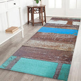 Max 120x40cm Floor Mat Runner Kitchen Non-slip Area Rug Retro Wood Floor