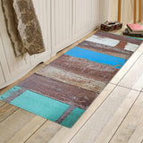 Max 120x40cm Floor Mat Runner Kitchen Non-slip Area Rug Retro Wood Floor